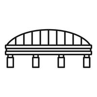 Symbol für sichere Brücke, Umrissstil vektor