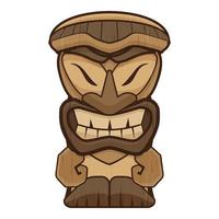Stammes-Idol-Symbol, Cartoon-Stil vektor