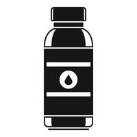 vatten dryck flaska ikon, enkel stil vektor