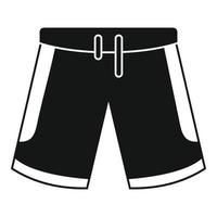 basketboll shorts ikon, enkel stil vektor