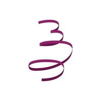 violett serpentin ikon, platt stil vektor