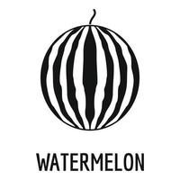 Wassermelonen-Symbol, einfacher Stil. vektor