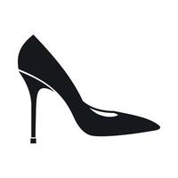 kvinnor sko med hög hälar ikon, enkel stil vektor