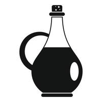traditionell oliv olja flaska ikon, enkel stil vektor