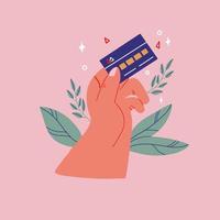 onlinebetalning med kreditkort vektor