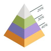 kreativ design ikon av Diagram vektor