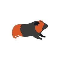 Meerschweinchen, Cavia-Symbol im flachen Stil vektor