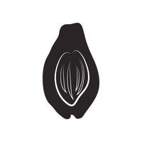 Avocado-Symbol im einfachen Stil vektor