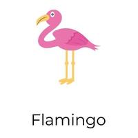 trendige Flamingo-Konzepte vektor