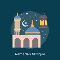 trendige ramadan-moschee vektor