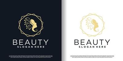 Beauty-Logo mit kreativem Design Premium-Vektor vektor
