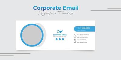 Corporate Design-Vorlage für moderne E-Mail-Signaturen vektor