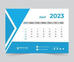 2023 Kalender frohes neues Design vektor