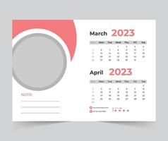 2023 Kalender frohes neues Design vektor