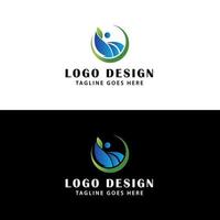 Massagestuhl-Logo-Design vektor