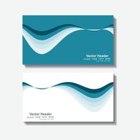 kreative und saubere doppelseitige visitenkartenvorlage. Vektor-Illustration. vektor