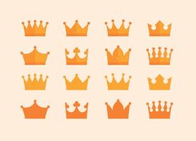 Crown Awards Icons Collection vektor