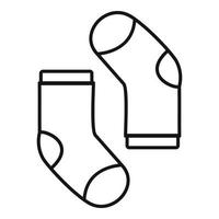 Babysocken-Symbol, Umrissstil vektor