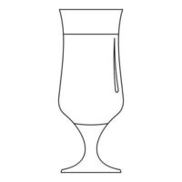 Alkoholsymbol, Umrissstil. vektor