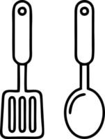 Löffelikonensymbol im weißen Hintergrund, Illustration des Kaufikonensymbols im Schwarzen auf weißem Hintergrund, ein Löffeldesign auf einem weißen Hintergrund vektor