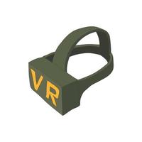 Virtual-Reality-Brille-Symbol, Cartoon-Stil vektor