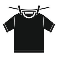 T-Shirt trocken Symbol, einfache Art vektor