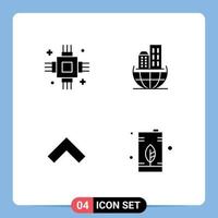 kreativ ikoner modern tecken och symboler av chip pil elektronisk arkitektur framåt- redigerbar vektor design element