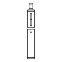 Stahl-Vape-Stift-Symbol, Umrissstil vektor