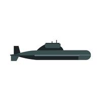 U-Boot-Symbol im flachen Stil vektor