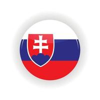 slovakia ikon cirkel vektor