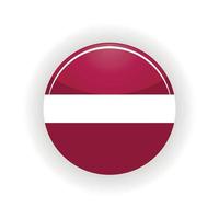 lettland ikon cirkel vektor