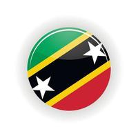 St. Kitts und Nevis Symbolkreis vektor