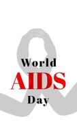 Welt-Aids-Tag-Vektorillustration, Aids-Bewusstseinsvektorgrafiken. vektor