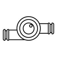 Symbol für Autoturbine, Umrissstil vektor