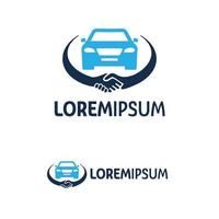 Auto-Deal-Logo-Design-Vorlage mit weißem Hintergrund vektor