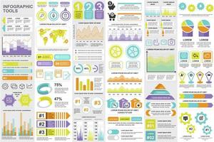 Business-Infografik-Elemente bündeln vektor