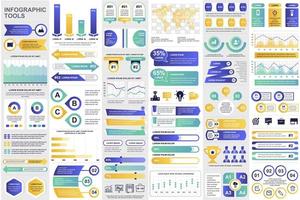 Business-Infografik-Elemente bündeln vektor