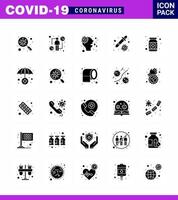 einfacher Satz von covid19 Schutz blau 25 Icon Pack Icon inklusive Virus Healthcare Intect Dropper Runny Virus Coronavirus 2019nov Disease Vector Design Elements