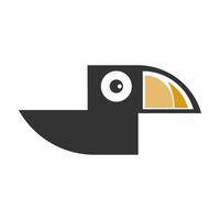 toco toucan logotyp ikon design illustration vektor