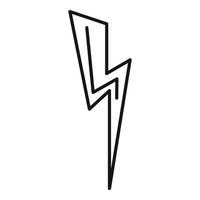 Spannung Blitzsymbol, Outline-Stil vektor