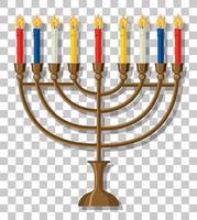 ljusstake för hanukkah vektor