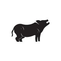 Schwein-Symbol und Symbol-Vektor-Illustration vektor