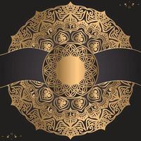 moderne Luxus-Mandala-Design-Hintergrundvorlage vektor