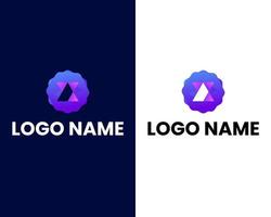 brev o och x modern företag logotyp design mall vektor