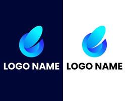 brev b och o modern företag logotyp design mall vektor