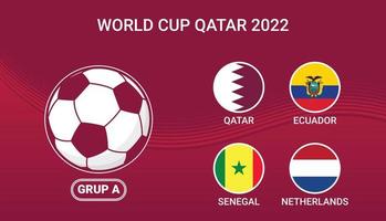 Fußballweltmeisterschaft Gruppenphase ein Hintergrunddesign vektor