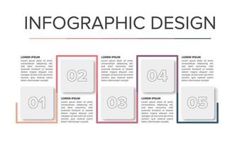 modernes Infografik-Design-Element-Set Business elegantes Präsentationsdesign Powerpoint vektor