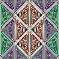 handgemachtes geometrisches ethnisches Mosaik nahtloses Muster. abstrakte Stammes-Fliesenverzierung. vektor