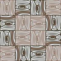 Mosaik aus Linien nahtloses Muster im Dodle-Stil. hand gezeichnete abstrakte holzbeschaffenheitsweinleseverzierung. vektor