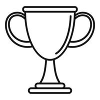 Biathlon-Cup-Symbol, Umrissstil vektor